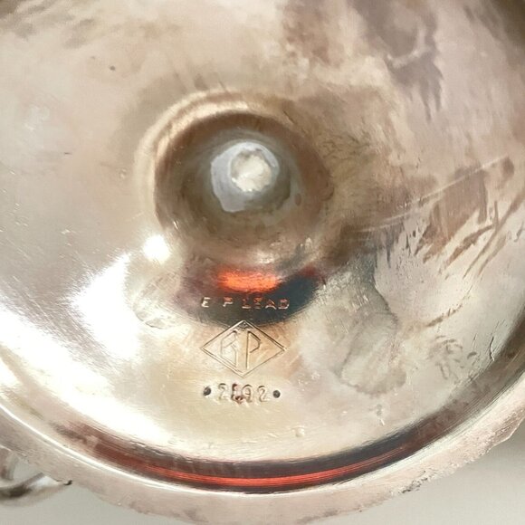 Vintage 3-Arm Silverplate Candelabra by Benedict Proctor  12” Wide Candle Holder - Picture 8 of 13